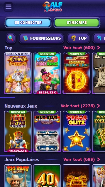 Gagner Gros sur Machines à Sous au Casino Alf {{ now().format('Y') }}