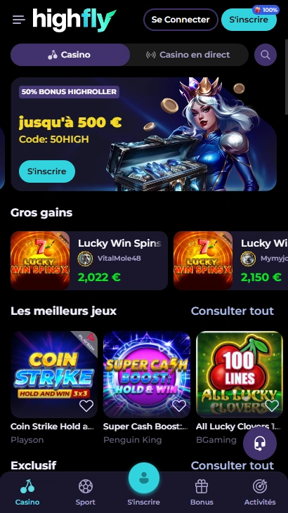 Francophone High Fly Bet Avis pour les Joueurs {{ now().format('Y') }}
