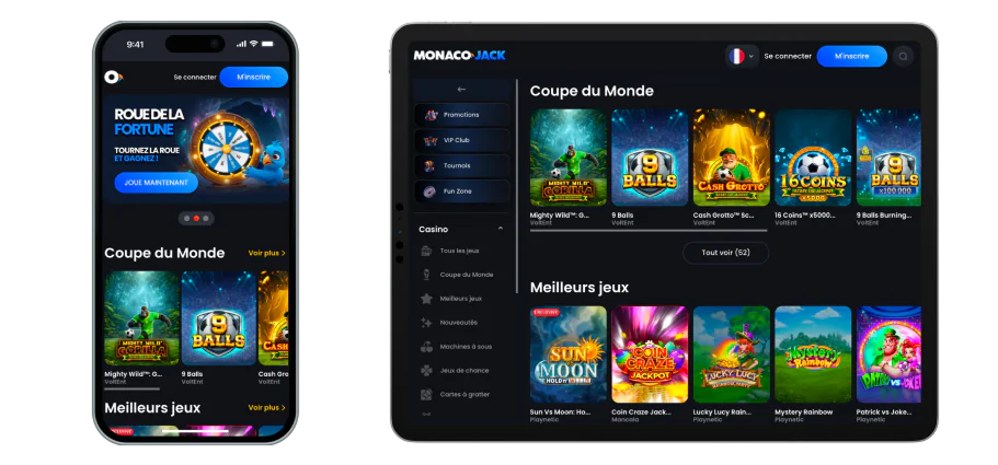 Monaco-Jack Casino Version mobile