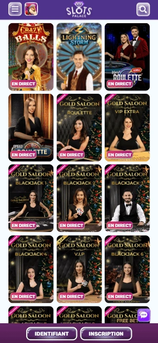 SlotPalace Top Croupiers en Direct Offres pour Jouer 