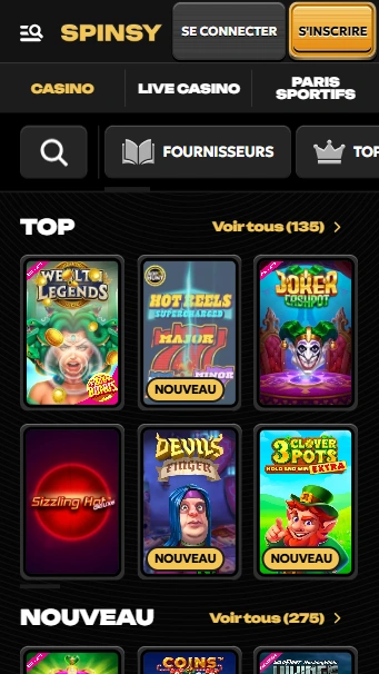 Essayer de Jouer Sérieux Machines à sous au Spinsy FR Site Officiel